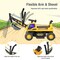 Black - Yellow Ride-On Bulldozer Toy for Kids with Front Digger Shovel